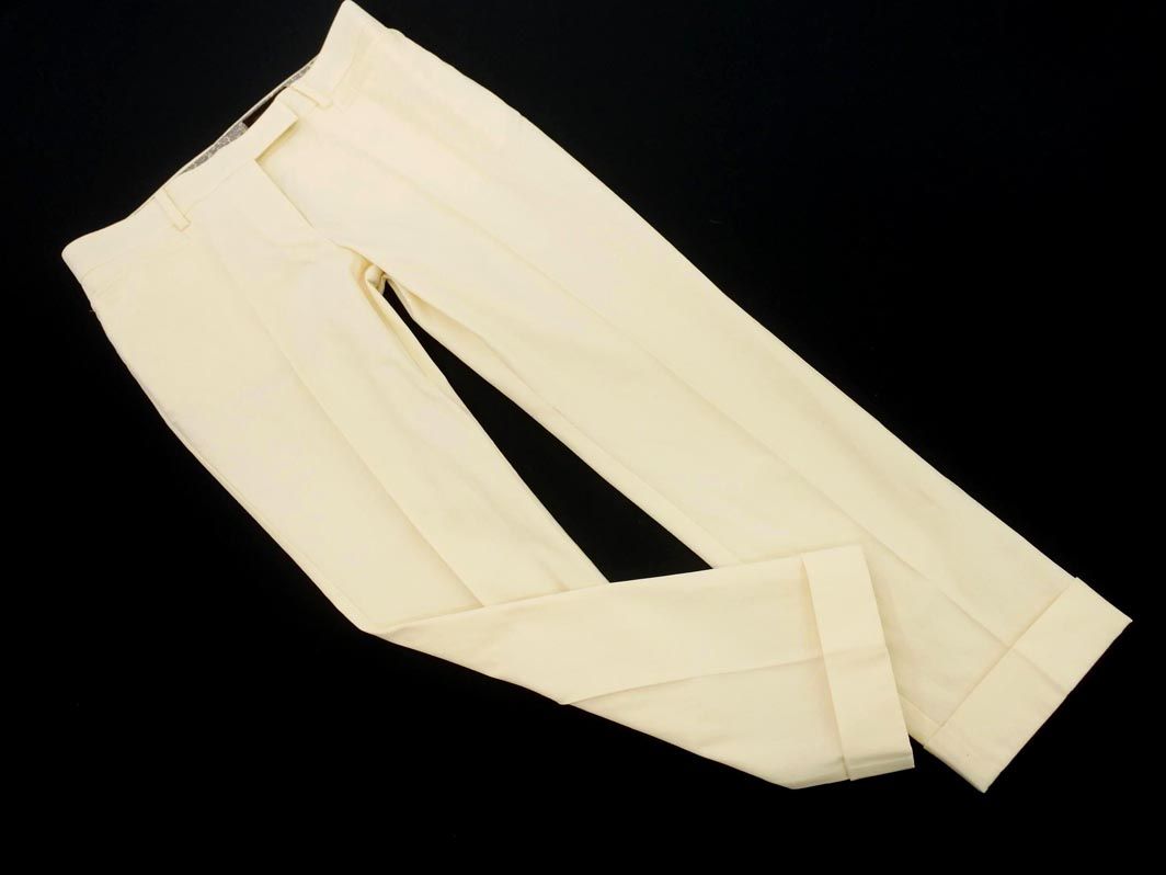 TOMORROWLAND トゥモローランド トラウザー パンツ size36/アイボリー ■■ ☆ eja3 レディース【USED】【中古】【古着】【ブランド古着買取・販売ABJ】