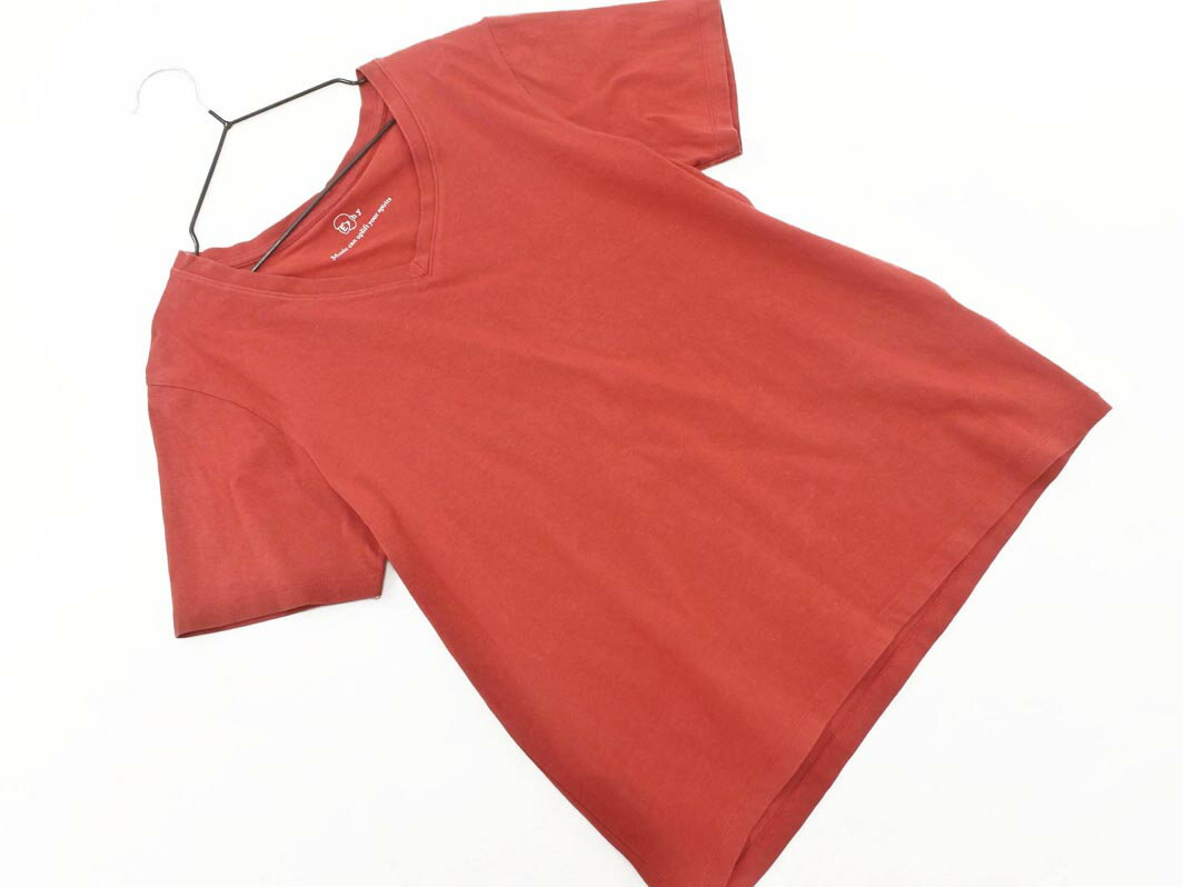 ネコポスOK E Hyphen World gallery イーハイフンワールドギャラリー Vネック Tシャツ sizeF/赤 ■◆ ☆ ffc4 レディース【USED】【中古】【古着】【ブランド古着買取・販売ABJ】(4)