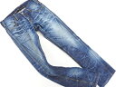 BLUE WAY ブルーウェイ USED加工 ブーツカット デニムパンツ size30/青 ■■ ☆ ecb3 メンズ【USED】【中古】【古着】【ブランド古着買取・販売ABJ】