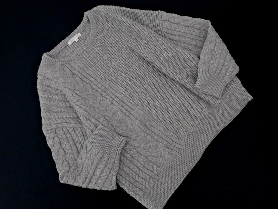 THE SHOP TK ザショップティーケー タケオキクチ ラメ ニット セーター sizeL/グレー ◇■ ☆ fbb9 レディース【USED】【中古】【古着】【ブランド古着買取・販売ABJ】