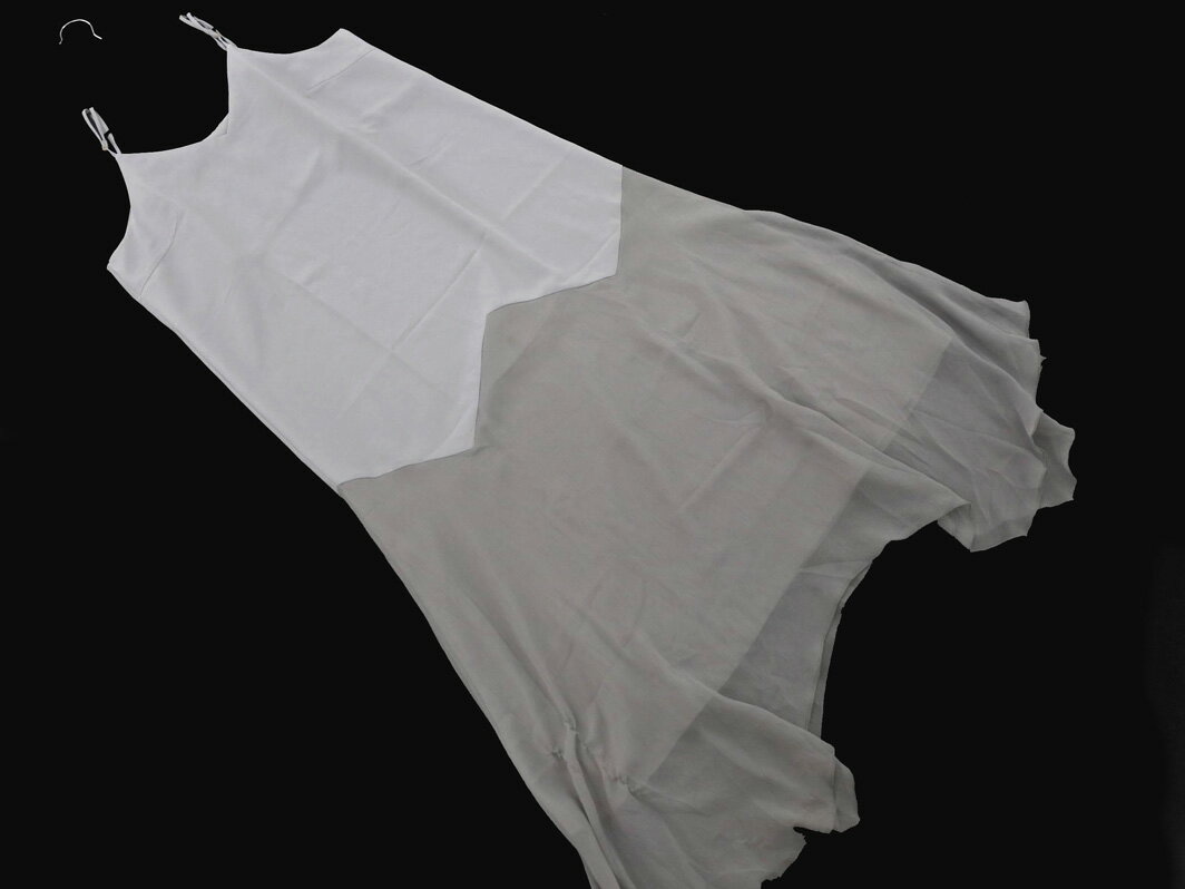 COLLAGE コラージュ ガリャルダガランテ 素材切替 キャミソール ワンピース sizeF/グレー ■◆ ☆ fhb1 レディース【USED】【中古】【古着】【ブランド古着買取・販売ABJ】