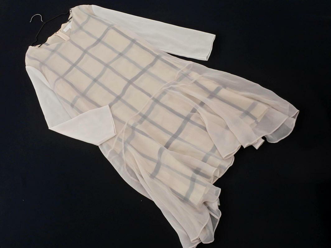 ネコポスOK 自由区 ワンピース size40/ライトグレー ■◇ ☆ fac4 レディース【USED】【中古】【古着】【ブランド古着買取・販売ABJ】