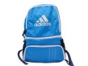 adidas アディダス キッズ ロゴ プリント リュック デイパック バッグ 水色 ■■ ☆ fgd1 【USED】【中古】【古着】【ブランド古着買取・販売ABJ】