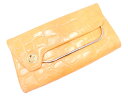 yoshie inaba ヨシエイナバ 本革 レザー 型押し クラッチ バッグ 黄 ■■ ☆ fga1 レディース【USED】【中古】【古着】【ブランド古着買取・販売ABJ】|詳細画像