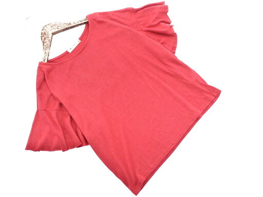 BEAMS HEART ビームスハート フリルスリーブ カットソー sizeXS/赤 ■◆ ☆ fdc2 レディース【USED】【中古】【古着】【ブランド古着買取・販売ABJ】 BEAMS HEART ビームスハート フリルスリーブ カットソー sizeXS/赤 ■◆ ☆ fdc2 レディース【USED】【中古】【古着】【ブランド古着買取・販売ABJ】