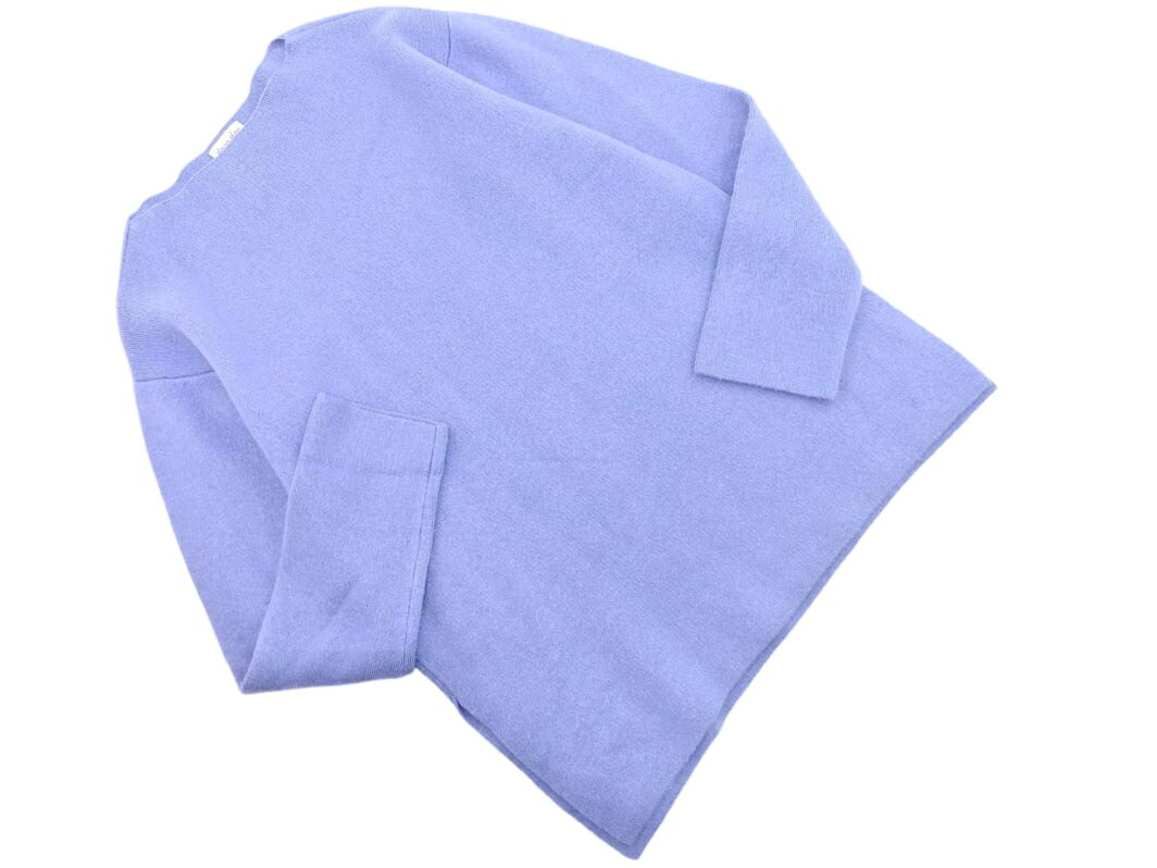 STEVEN ALAN スティーブンアラン スリット ボートネック プルオーバー ニット セーター 青 ◇■ ☆ fic4 ..