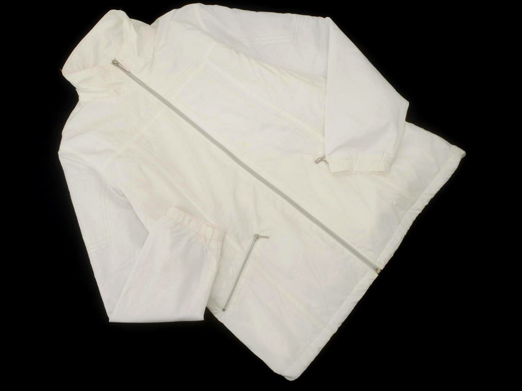 ellesse エレッセ 中綿 裏起毛 ジップアップ ジャケット 白 ◇■ ☆ fjb4 メンズ【USED】【中古】【古着】【ブランド古着買取・販売ABJ】