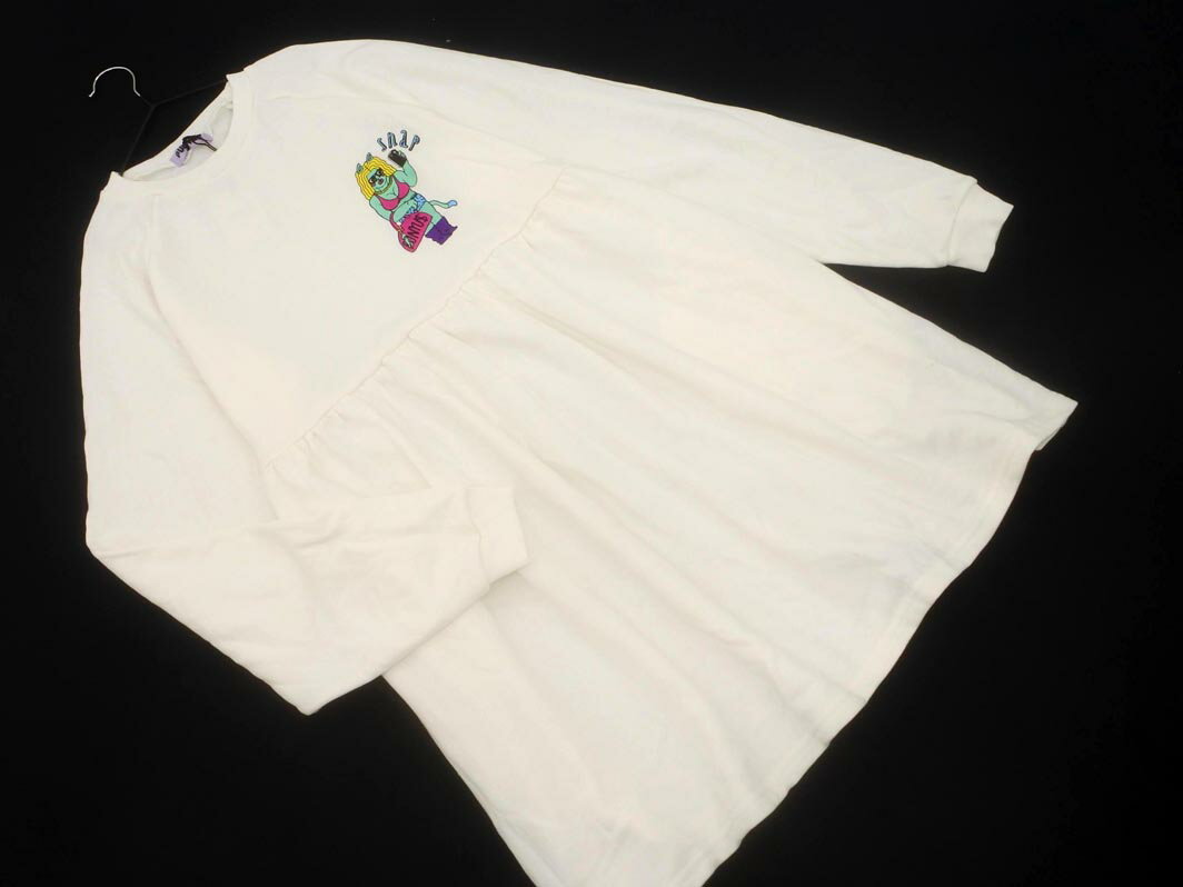 新品 PUNYUS プニュズ 渡辺直美 スウェット ワンピース size2/オフホワイト ◇■ ☆ fjc7 レディース【USED】【中古】【古着】【ブランド古着買取・販売ABJ】