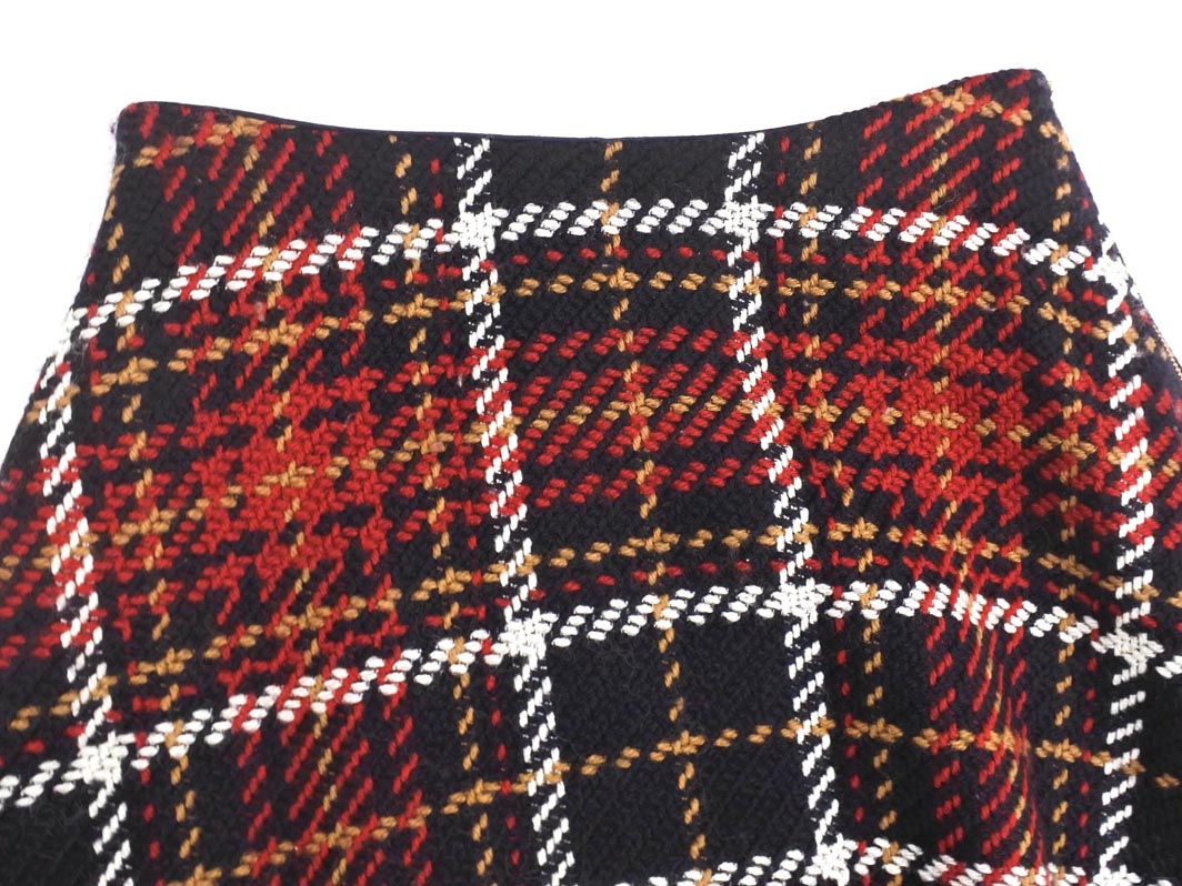 chouette シュエット ツイード チェック スカート size38/赤x濃紺 ◇■ ☆ fbb0 レディース【USED】【中古】【古着】【ブランド古着買取・販売ABJ】