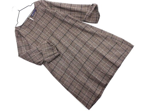 AS KNOW AS アズノゥアズ チェック Aライン ワンピース size*/茶 ◇■ ☆ ejc8 レディース【USED】【中古】【古着】【ブランド古着買取・販売ABJ】 AS KNOW AS アズノゥアズ チェック Aライン ワンピース size*/茶 ◇■ ☆ ejc8 レディース【USED】【中古】【古着】【ブランド古着買取・販売ABJ】