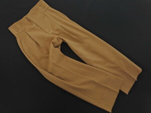 グリーンレーベルリラクシング ユナイテッドアローズ ウール混 センタープレス ワイド パンツ size36/ベージュ ◇■ ☆ fbc8 レディース【USED】【中古】【古着】【ブランド古着買取・販売ABJ】