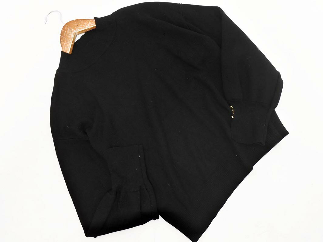 marvelous by Pierrot マーベラス バイ ピエロ モックネック ニット セーター sizeM/黒 ◇■ ☆ fjc1 レディース【USED】【中古】【古着】【ブランド古着買取・販売ABJ】