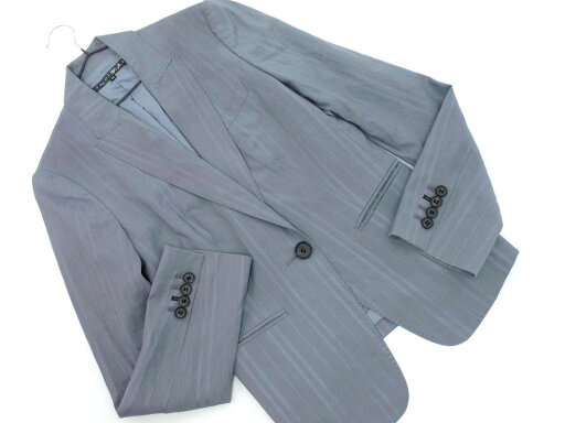 INDIVI インディヴィ ウール混 ストライプ テーラード ジャケット size38/グレー ◇■ ☆ eib0 レディース【USED】【中古】【古着】【ブランド古着買取・販売ABJ】 INDIVI インディヴィ ウール混 ストライプ テーラード ジャケット size38/グレー ◇■ ☆ eib0 レディース【USED】【中古】【古着】【ブランド古着買取・販売ABJ】