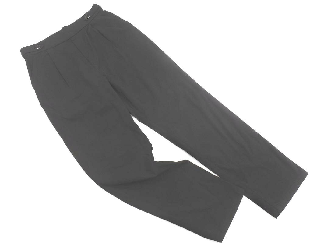 grove グローブ 大きいサイズ タック パンツ sizeLL/黒 ■◇ ☆ gdb4 レディース