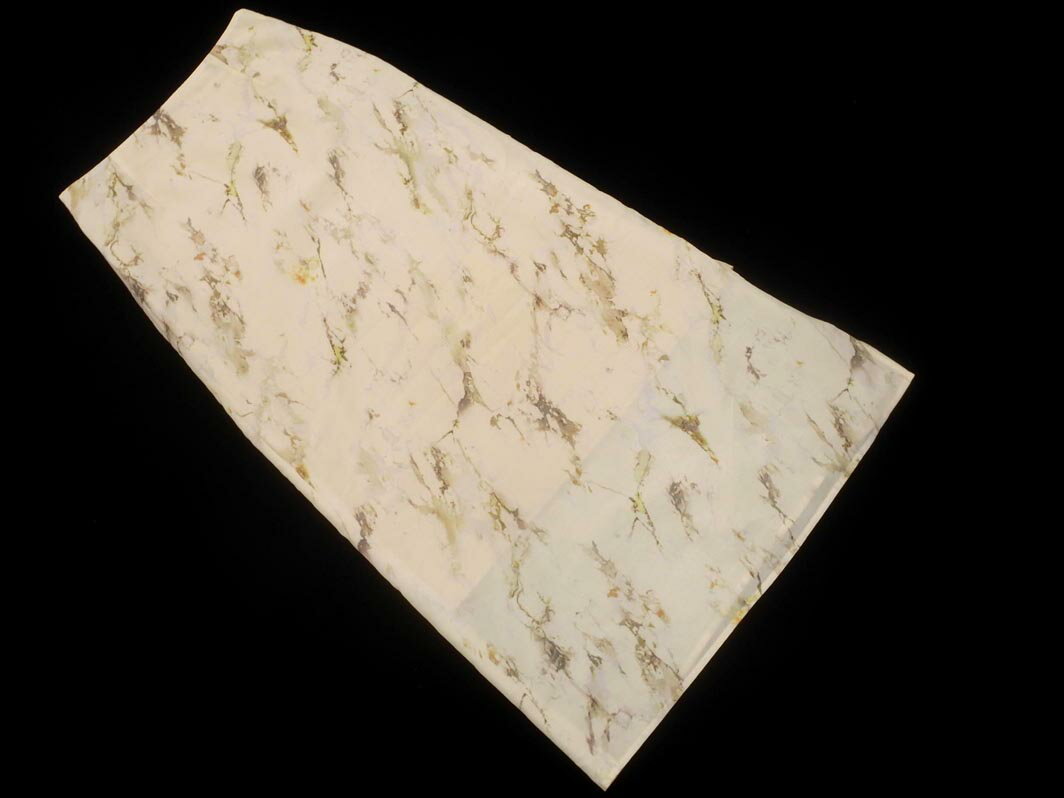 ネコポスOK nano universe ナノユニバース 総柄 ロング スカート size36/ベージュ ■■ ☆ fkb2 レディース【USED】【中古】【古着】【ブランド古着買取・販売ABJ】