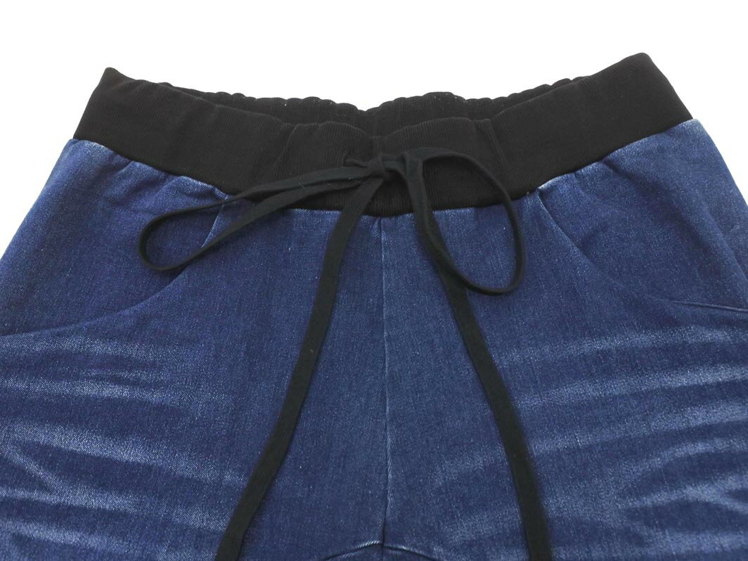 bajra バジュラ デニム調 イージー パンツ size1/青 ■■ ☆ fjc7 メンズ【USED】【中古】【古着】【ブランド古着買取・販売ABJ】
