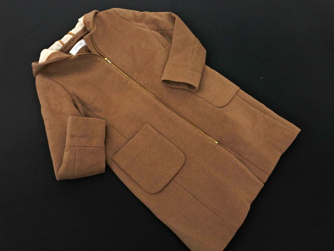 joint works ジョイントワークス ウール混 2WAY コート sizeS/ベージュ ◇■ ☆ flb5 レディース【USED】【中古】【古着】【ブランド古着買取・販売ABJ】