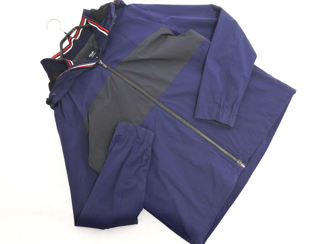 BEAMS HEART ビームスハート フーディー ジャケット sizeM/黒x紺 ◇■ ☆ fkb0 メンズ【USED】【中古】【古着】【ブランド古着買取・販売ABJ】