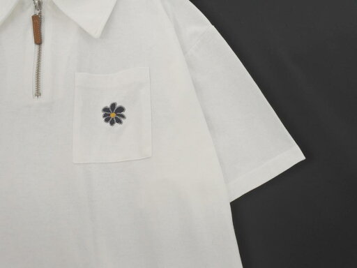 MONO-MART モノマート ハーフジップ ポロシャツ sizeF/白 ■◆ ☆ fha5 メンズ【USED】【中古】【古着】【ブランド古着買取・販売ABJ】