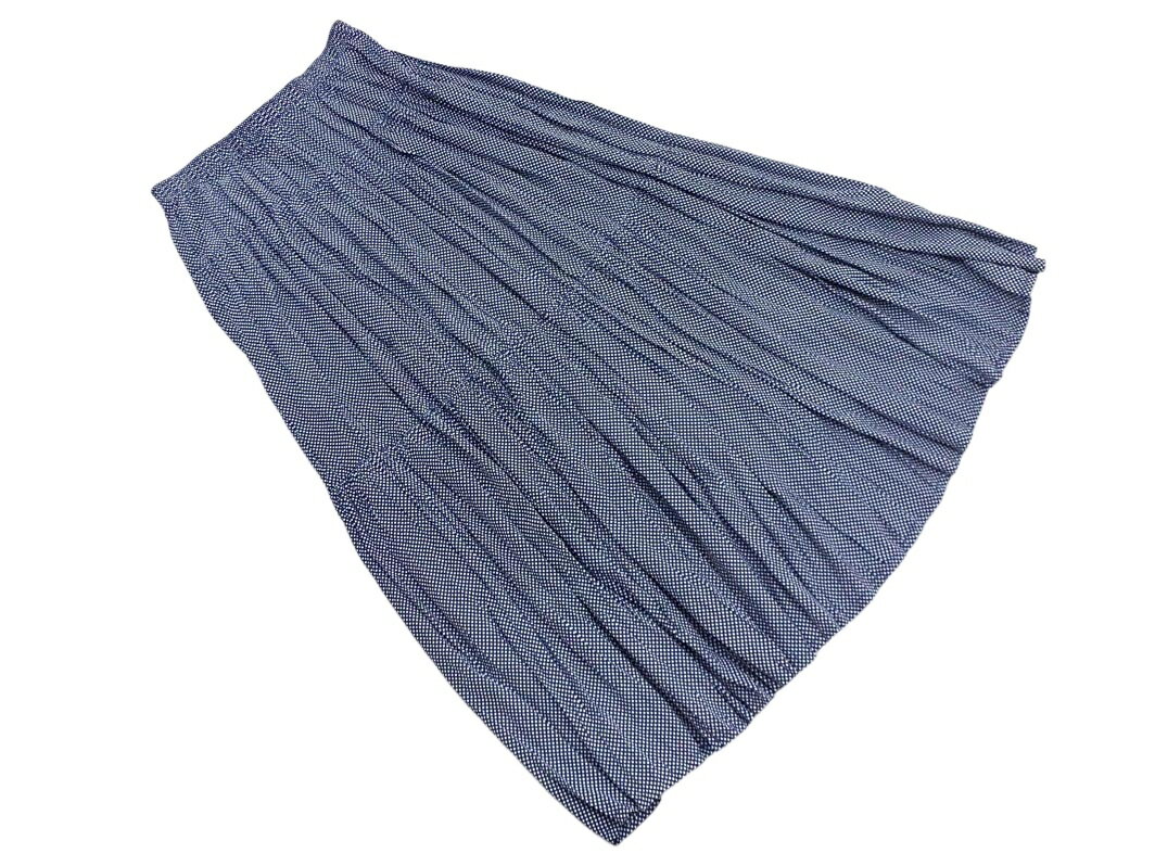 UNIQLO INES DE LA FRESSANGE ユニクロ イネス ドット ロング スカート sizeM/紺 ■◇ ☆ gca5 レディース