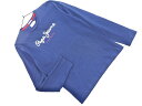 PePe ぺぺ Jeans ジーンズ ロゴ 長袖 Tシャツ sizeXS/青 ◇■ ☆ ejc8 メンズ【USED】【中古】【古着】【ブランド古着買取・販売AB...