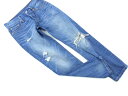 LEVI'S リーバイス 501CT クラッシュ加工 ボタンフライ デニムパンツ size24/紺 ■■ ☆ eic3 レディース【USED】【中古】...