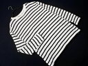 URBAN RESEARCH DOORS アーバンリサーチドアーズ ボーダー ニット カットソー size1/白x黒 ◇■ ☆ eia3 メンズ【USED】【中...