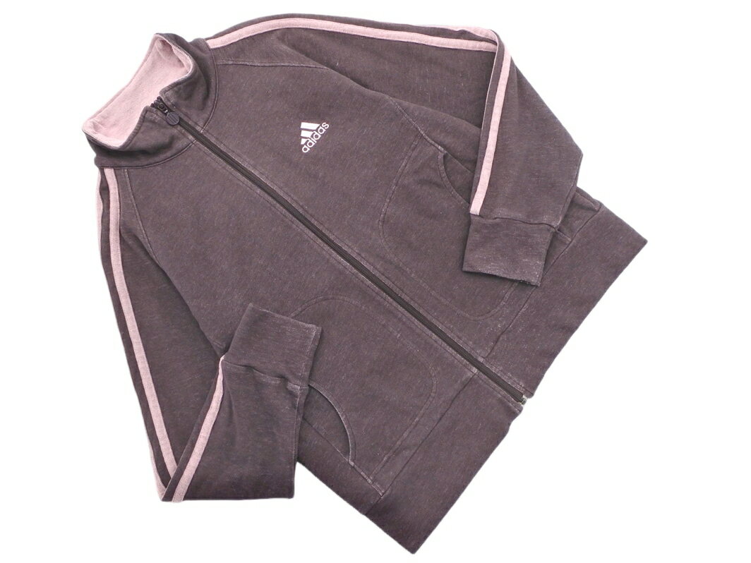 adidas アディダス トラック ジャケット sizeM/茶 ■◇ ☆ fgb4 レディース【USED】【中古】【古着】【ブランド古着買取・販売ABJ】