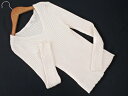 tocco closet トッコクローゼット Vネック リブ ニット セーター sizeM/白 ■◇ ☆ fbc8 レディース【USED】【中古】【古着】【ブランド古着買取・販売ABJ】(4)