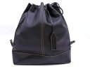 ANNE KLEIN アンクライン レザー ステッチ リュック デイパック バッグ 黒 ■■ ☆ fdb7 レディース【USED】【中古】【古着】【ブランド古着...