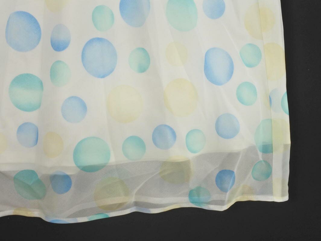 ネコポスOK PeytonPlace ペイトンプレイス ドット キャミソール ワンピース size9/白 ■◆ ☆ ffb6 レディース【USED】【中古】【古着】【ブランド古着買取・販売ABJ】