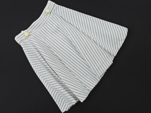 新品 CECIL McBEE セシルマクビー ストライプ フレア スカート sizeS/白xグレー ■◇ ☆ elc5 レディース【USED】【中古】【古着】【ブランド古着買取・販売ABJ】 新品 CECIL McBEE セシルマクビー ストライプ フレア スカート sizeS/白xグレー ■◇ ☆ elc5 レディース【USED】【中古】【古着】【ブランド古着買取・販売ABJ】