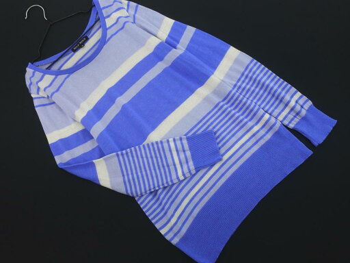 MISCH MASCH ミッシュマッシュ ボーダー ニット セーター sizeM/青 ◇■ ☆ elc3 レディース【USED】【中古】【古着】【ブランド古着買取・販売ABJ】 MISCH MASCH ミッシュマッシュ ボーダー ニット セーター sizeM/青 ◇■ ☆ elc3 レディース【USED】【中古】【古着】【ブランド古着買取・販売ABJ】