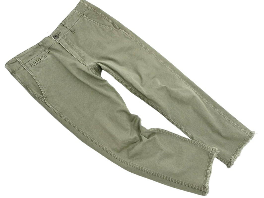 BEDWIN ベドウィン MODEL 9L カットオフ チノ パンツ size3/カーキ ■■ ☆ fha6 メンズ【USED】【中古】【古着】【ブランド古着買取・販売ABJ】