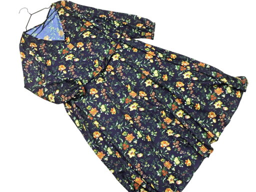 apart by lowrys アパートバイローリーズ 花柄 リボン ワンピース sizeF/紺 ■◇ ☆ fcc8 レディース【USED】【中古】【古着】【ブランド古着買取・販売ABJ】 apart by lowrys アパートバイローリーズ 花柄 リボン ワンピース sizeF/紺 ■◇ ☆ fcc8 レディース【USED】【中古】【古着】【ブランド古着買取・販売ABJ】