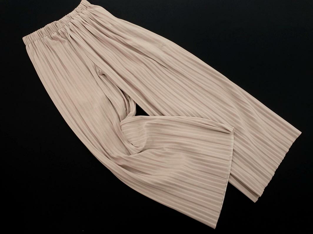 fifth フィフス プリーツ パンツ sizeM/ベージュ ■■ ☆ ejc9 レディース【USED】【中古】【古着】【ブランド古着買取・販売ABJ】