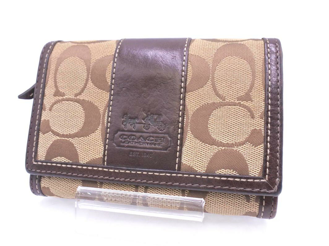 【中古】COACHコーチキャンバス...