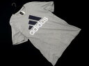 ネコポスOK adidas アディダス ロゴ Tシャツ sizeL/グレー ■◆ ☆ fgb4 メンズ【USED】【中古】【古着】【ブランド古着買取・販売ABJ...
