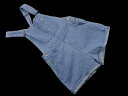 LOVETOXIC ラブトキシック ナルミヤ デニム サロペット オーバーオール 150cm 青 ■■ ☆ ela3 子供服【USED】【中古】【古着】【ブラン...
