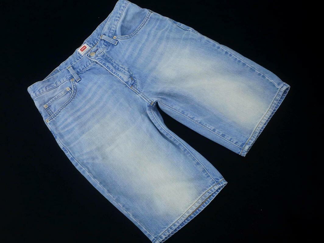 EDWIN エドウィン ハーフ デニムパンツ sizeL/青 ■◆ ☆ fhb2 メンズ【USED】【中古】【古着】【ブランド古着買取・販売ABJ】