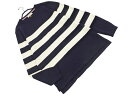 THE SHOP TK ザショップティーケー タケオキクチ ウール混 パネルボーダー ニット カットソー sizeL/オフホワイトx紺 ◇■ ☆ fba4 メン...