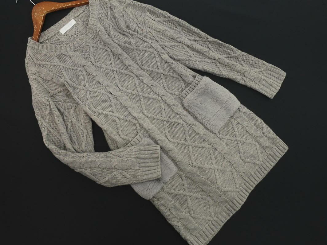 CECIL McBEE セシルマクビー ニット ワンピース sizeM/グレー ◇■ ☆ ekb8 レディース【USED】【中古】【古着】【ブランド古着買取・販売ABJ】