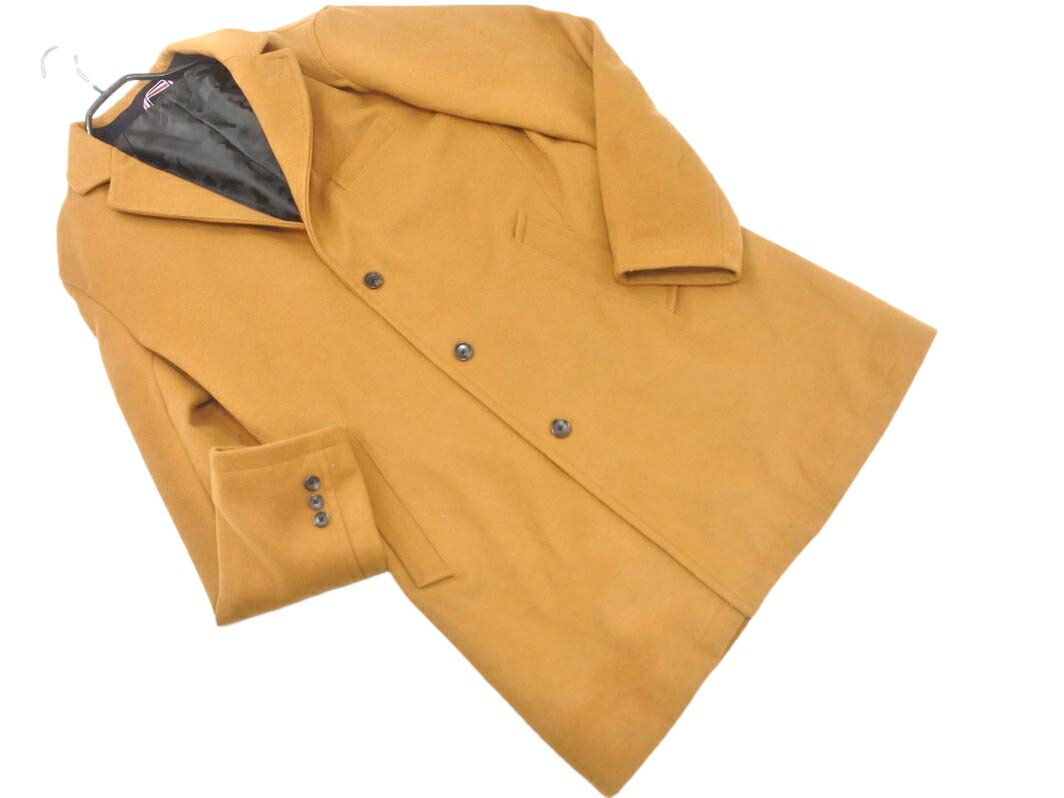 〈新品未使用〉　BEAMS HEART チェスターコート　XL キャメル BEAMS HEART チェスターコート キャメルカラー サイズ 0 ウール混