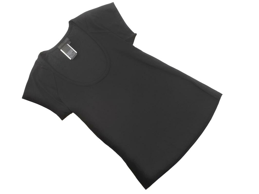 ネコポスOK DONNA KARAN ダナキャラン 半袖 カットソー sizeM/黒 ■◆ ☆ fga1 レディース【USED】【中古】【古着】【ブランド古着買取・販売ABJ】