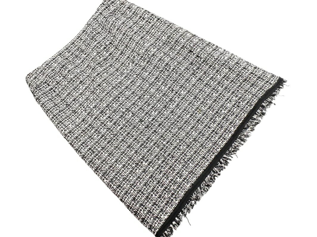 自由区 ツイード スカート size38/黒x白 ◇■ ☆ fhc2 レディース【USED】【中古】【古着】【ブランド古着買取・販売ABJ】