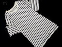ネコポスOK Discoat ディスコート ボーダー カットオープンショルダー カットソー sizeF/白x紺 ■◆ ☆ fea2 レディース【USED】【中古...