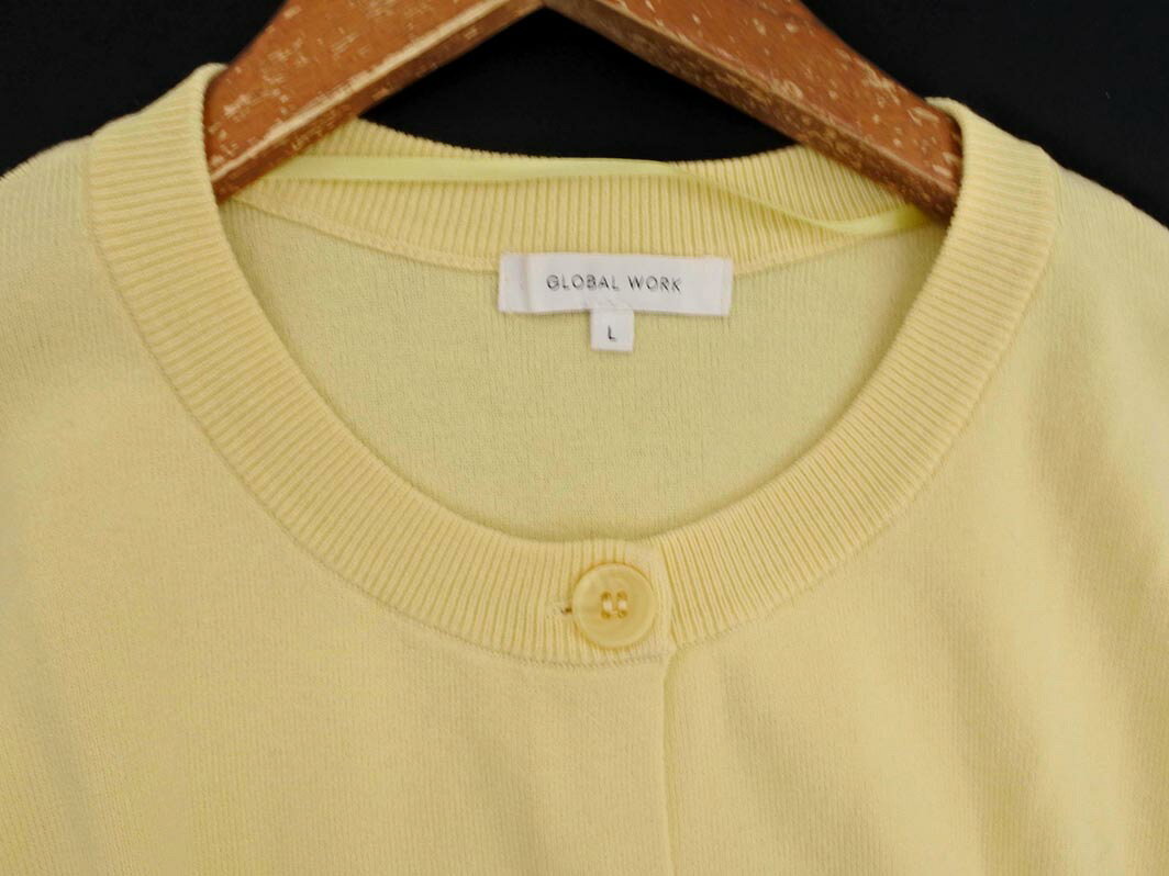 GLOBAL WORK グローバルワーク カーディガン sizeL/黄 ■◇ ☆ gdc8 レディース【USED】【中古】【古着】【ブランド古着買取・販売ABJ】 furugi-abj-11160428 ブランド古着ならABJ サンプル画像3