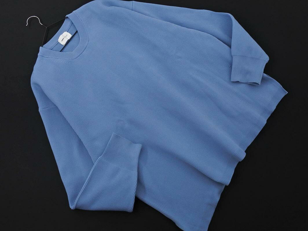 EMMA CLOTHES エマクローズ モノマート ニット セーター sizeL/青 ■◇ ☆ gda3 レディース【USED】【中古】【古着】【ブランド古着買取・販売ABJ】
