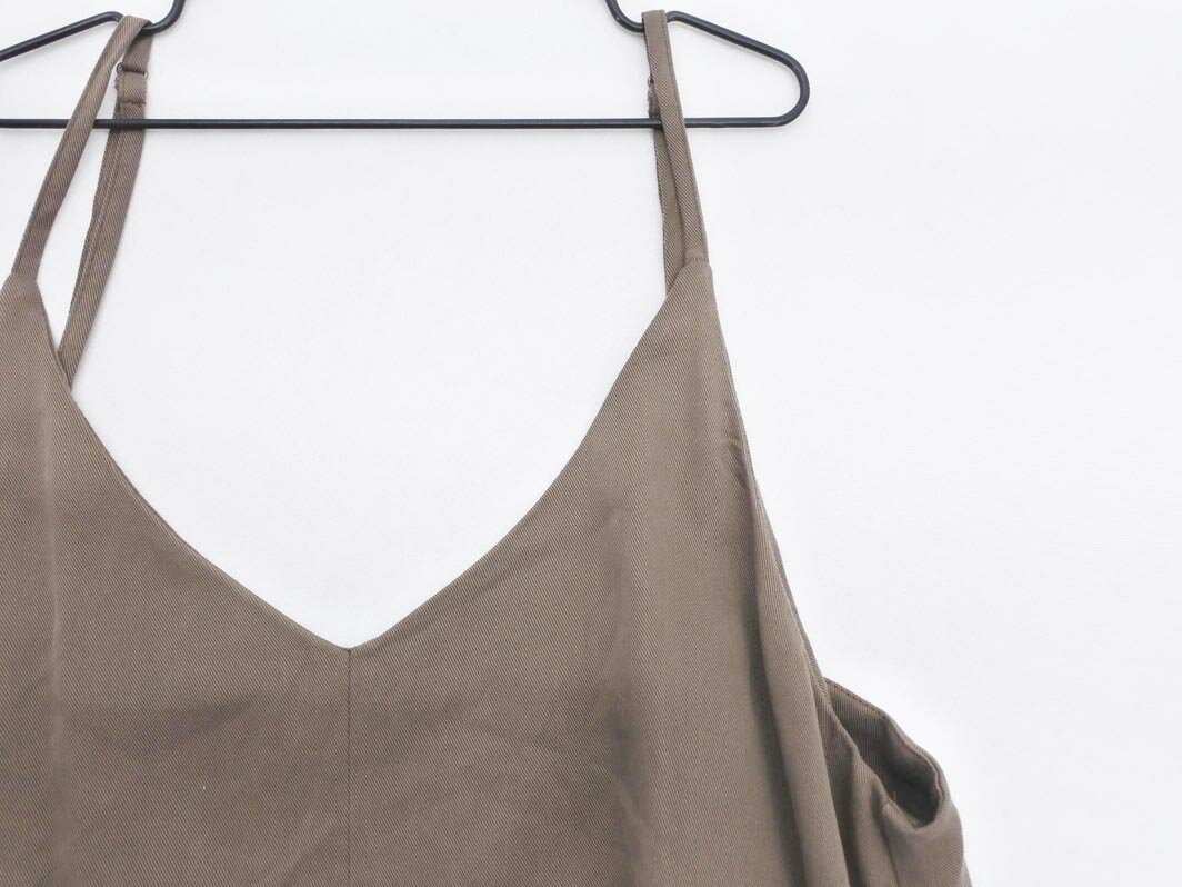 ABAHOUSE アバハウス キャミソール ワンピース こげ茶 ■◆ ☆ ffa9 レディース【USED】【中古】【古着】【ブランド古着買取・販売ABJ】