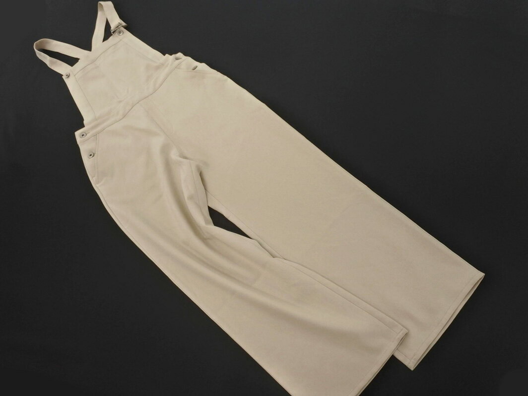 新品 LOWRYS FARM ローリーズファーム メランジツイル サロペット オーバーオール sizeF/ベージュ ■■ ☆ fib9 レディース【USED】【中古】【古着】【ブランド古着買取・販売ABJ】